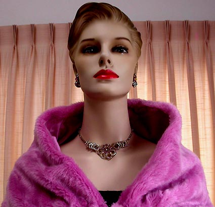 a beautiful vintage costume jewelry parure