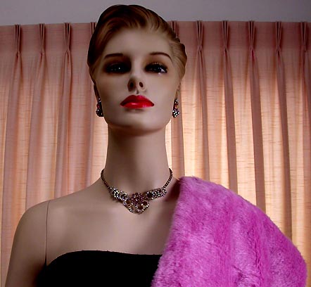 a beautiful vintage costume jewelry parure