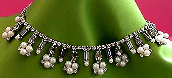 a beautiful vintage costume jewelry parure