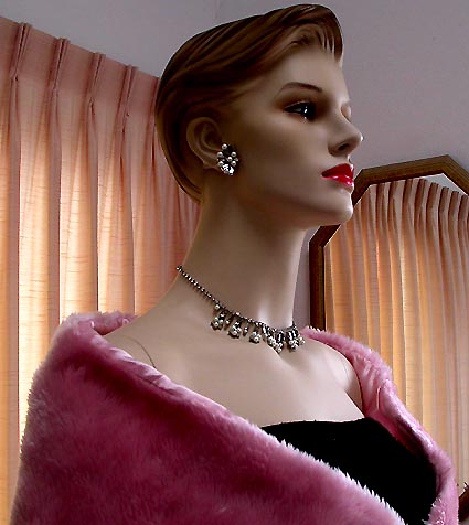 a beautiful vintage costume jewelry parure