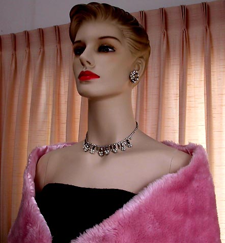 a beautiful vintage costume jewelry parure