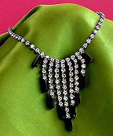 a beautiful vintage costume jewelry parure