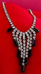 a beautiful vintage costume jewelry parure