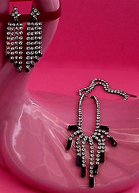 a beautiful vintage costume jewelry parure