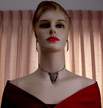 a beautiful vintage costume jewelry parure
