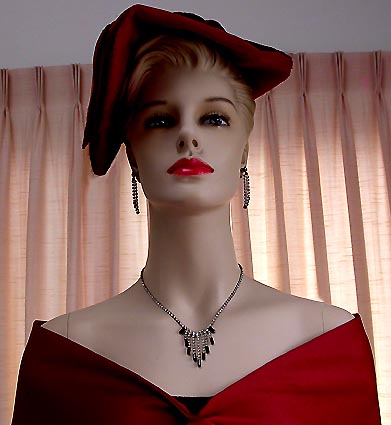 a beautiful vintage costume jewelry parure