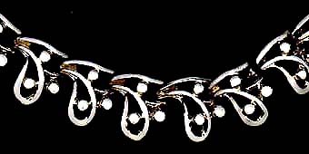 a beautiful vintage costume jewelry parure
