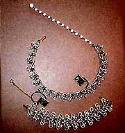 a beautiful Juliana vintage costume jewelry necklace, bracelet and earrings