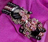 a beautiful vintage costume jewelry parure