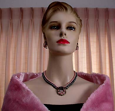 a beautiful vintage costume jewelry parure