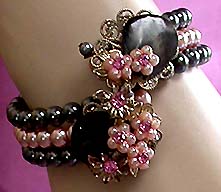 a beautiful vintage costume jewelry parure