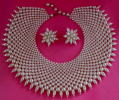 a beautiful vintage costume jewelry parure