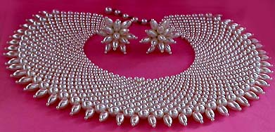 a beautiful vintage costume jewelry parure