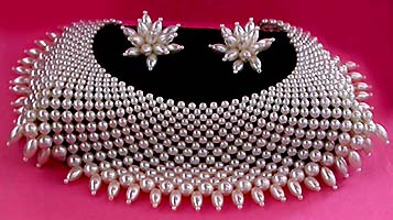a beautiful vintage costume jewelry parure
