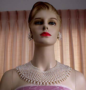 a beautiful vintage costume jewelry parure