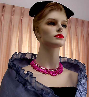 a beautiful vintage costume jewelry parure