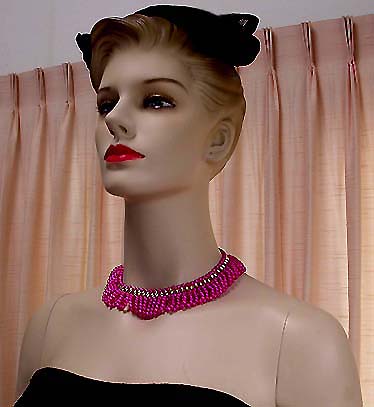 a beautiful vintage costume jewelry parure