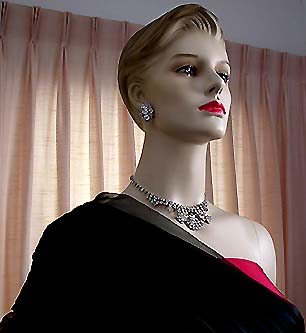 a beautiful vintage costume jewelry parure
