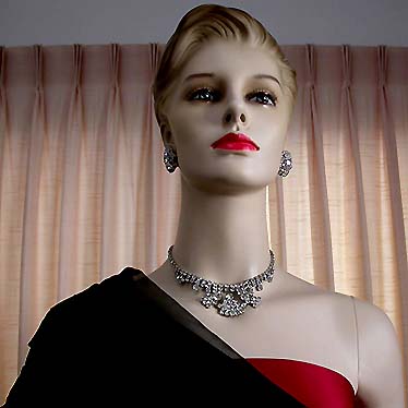 a beautiful vintage costume jewelry parure
