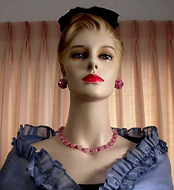 a beautiful vintage costume jewelry parure