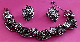 a beautiful vintage costume jewelry parure