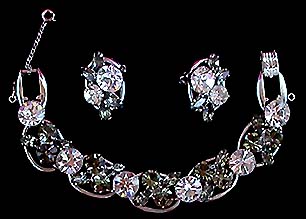a beautiful vintage costume jewelry parure