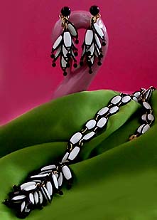 a beautiful vintage costume jewelry parure