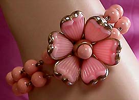 a beautiful vintage costume jewelry parure