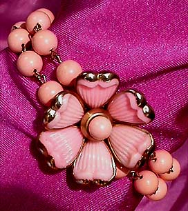 a beautiful vintage costume jewelry parure