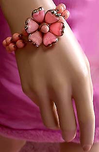 a beautiful vintage costume jewelry parure