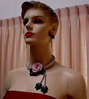 a beautiful vintage costume jewelry parure