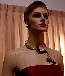 a beautiful vintage costume jewelry parure