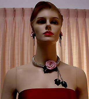 a beautiful vintage costume jewelry parure