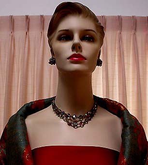 a beautiful vintage costume jewelry parure