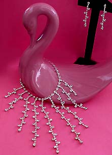 a beautiful vintage costume jewelry parure