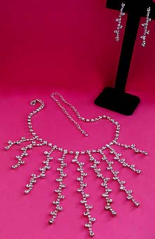 a beautiful vintage costume jewelry parure