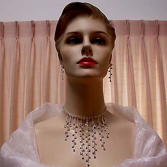 a beautiful vintage costume jewelry parure