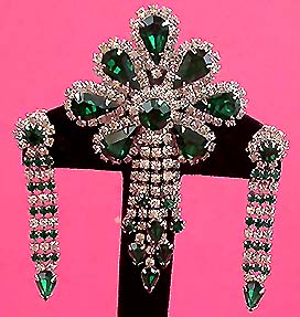 a beautiful vintage costume jewelry parure