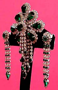 a beautiful vintage costume jewelry parure
