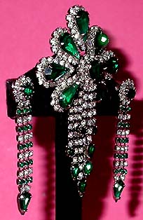 a beautiful vintage costume jewelry parure