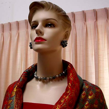 a beautiful vintage costume jewelry parure