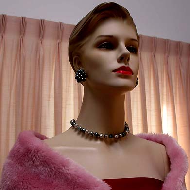 a beautiful vintage costume jewelry parure