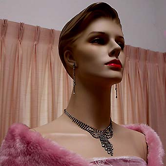 a beautiful vintage costume jewelry parure