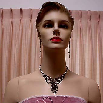 a beautiful vintage costume jewelry parure