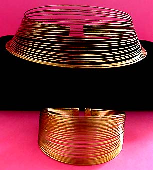 a beautiful vintage costume jewelry parure