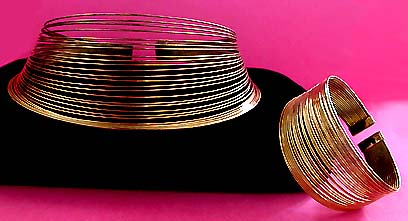 a beautiful vintage costume jewelry parure