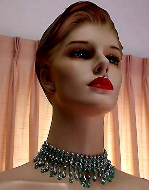 a beautiful vintage costume jewelry parure