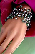 a beautiful Juliana vintage costume jewelry necklace, bracelet and earrings
