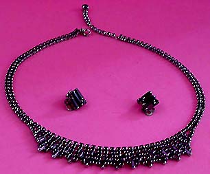 a beautiful vintage costume jewelry parure