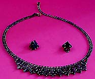 a beautiful Juliana vintage costume jewelry necklace, bracelet and earrings